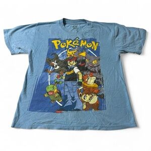 Vintage Y2K Giant Tag Pokémon Diamond Pearl Era Shirt Size Youth Large